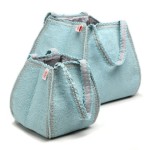 light blue terry bag br