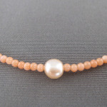 pink coral necklace