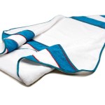 Deck chair turquoise and white