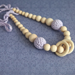 Lavender teething necklace