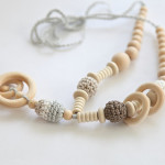 Organic cotton teething necklace