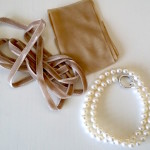 Natural ribbon pearl necklace parts